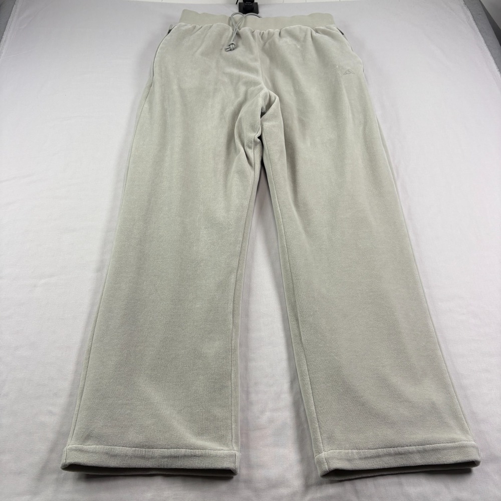 Adidas Velour Tracksuit Men S/M Gray Basketball Warm Up Lounge Casual Athleisure - Picture 10 of 16